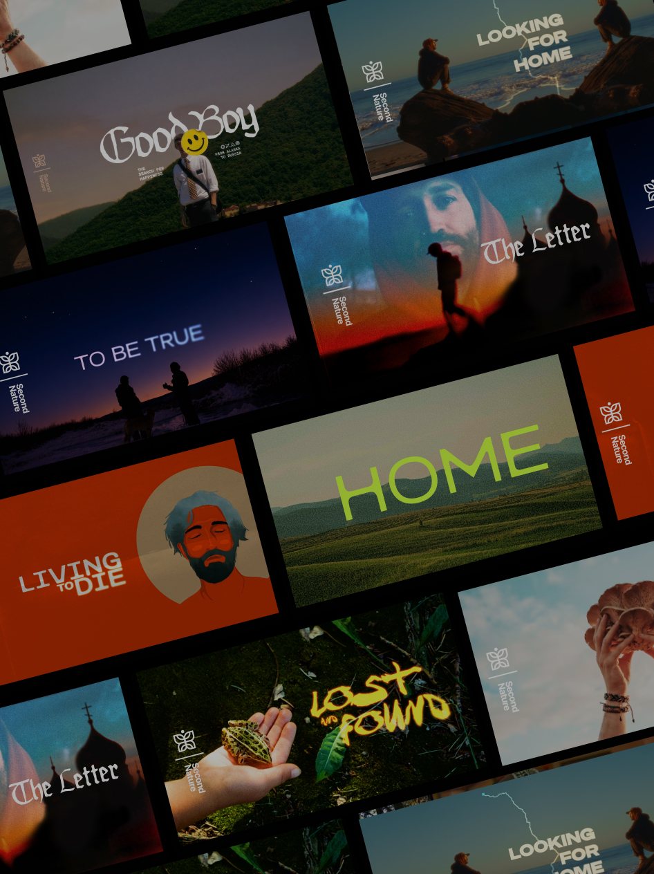 Title cards from Kyson's films